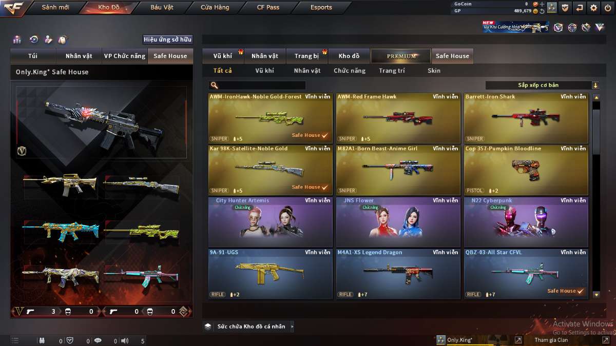 shop acc cf uy tin gia re